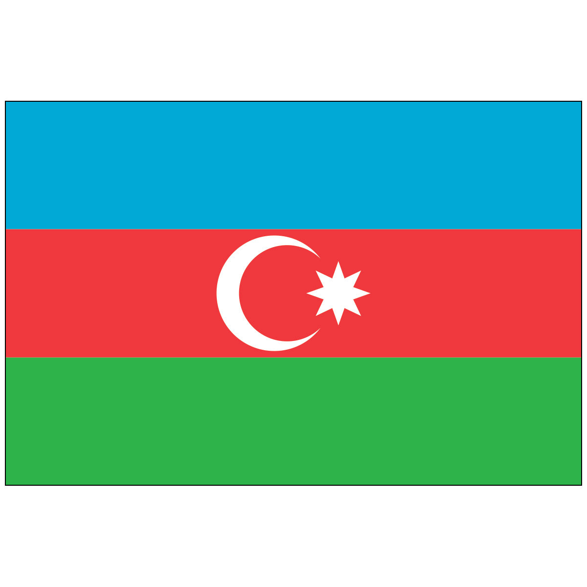Azerbaijan Flag