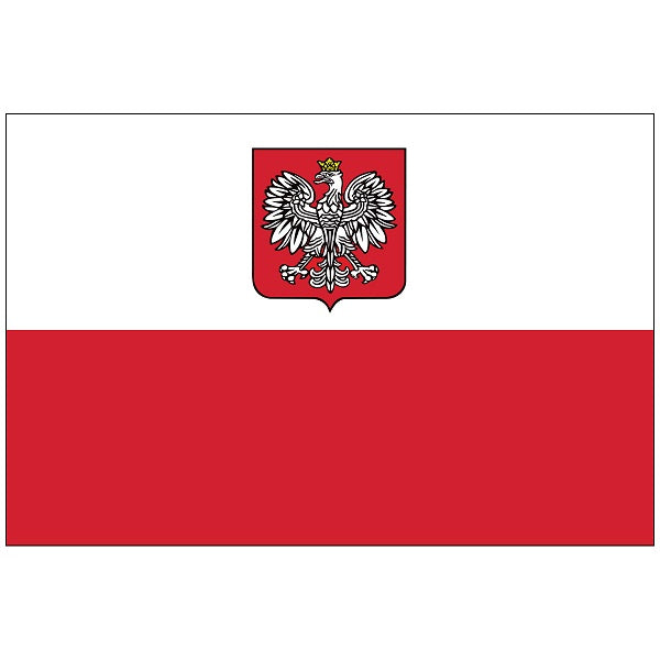 Poland Flag (w/ Eagle)