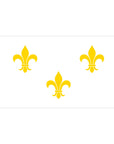 3' x 5' Fleur-De-Lis White-3 Flag - Nylon
