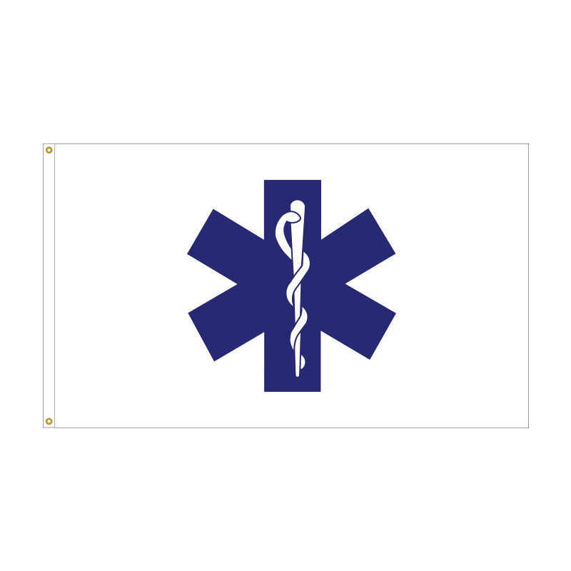 3' x 5' Star Of LIfe Flag - Nylon