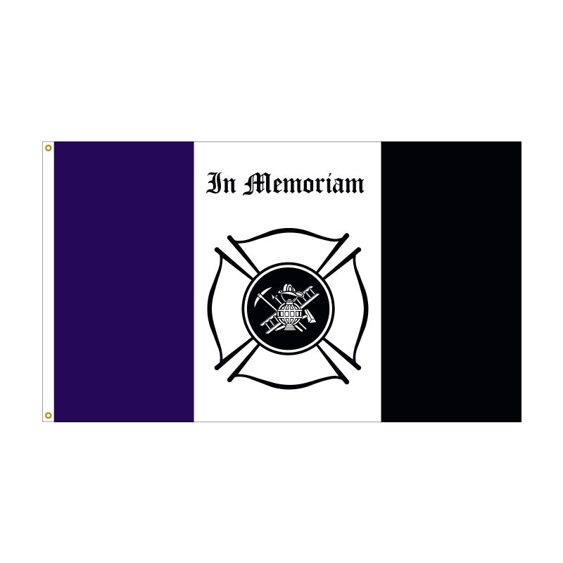 Fireman Mourning Flag