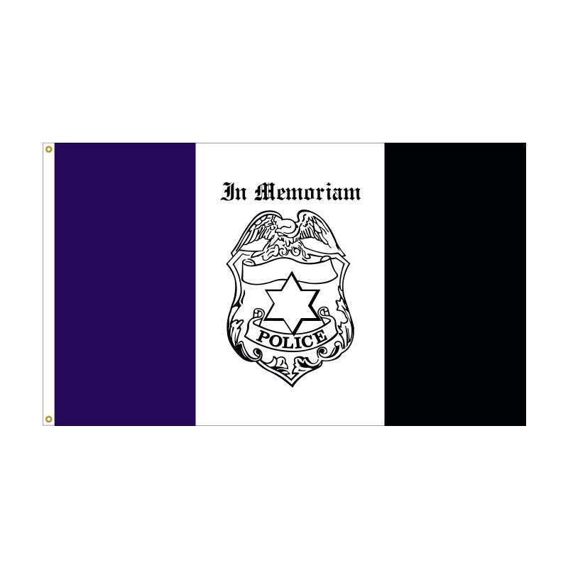 Police Mourning Flag - Nylon