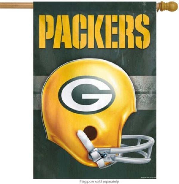 GB Packers Helmet Banner Flag
