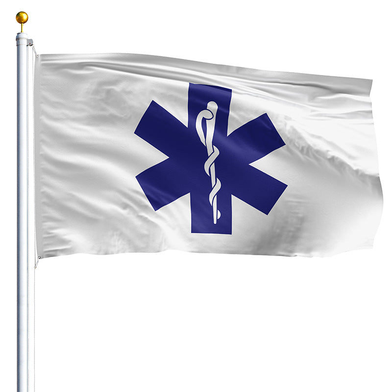 3' x 5' Star Of LIfe Flag - Nylon