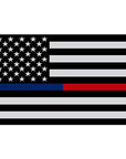 Thin Blue & Red Line USA Flag