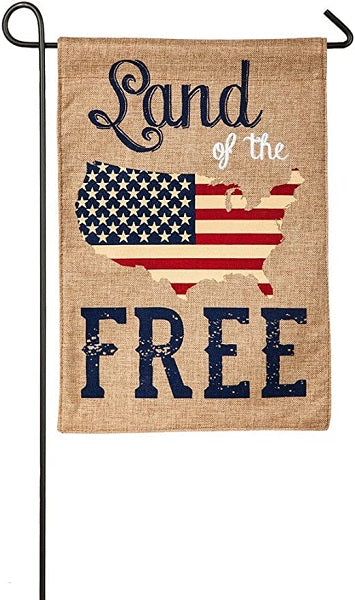 Land Of The Free Garden Flag