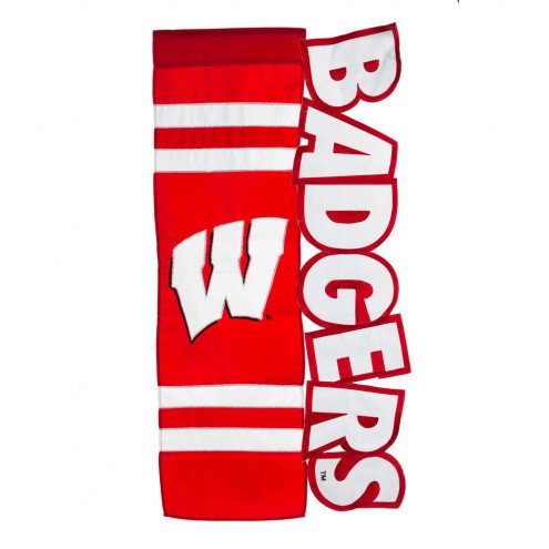 Badgers Applique Banner Flag