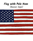 America 250th Banner Flag