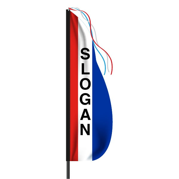 Tricolor Message Feather Flag Kit