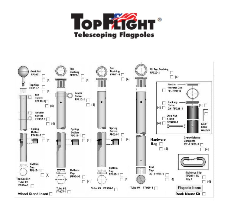 Complete Tube #4 Assembly (Topflight)