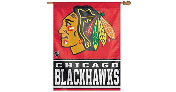 Blackhawks Head Banner Flag