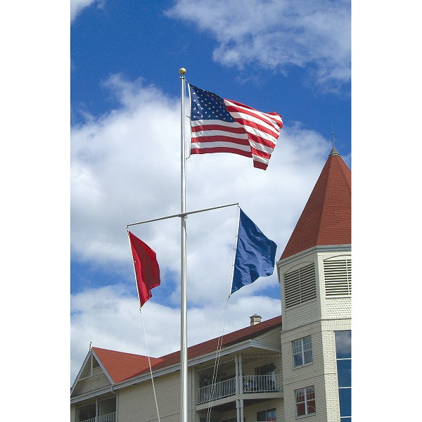 30' Nautical Flagpole w/ Yardarm
