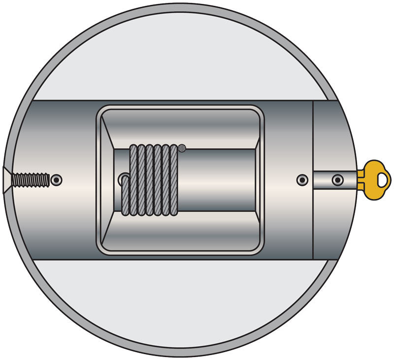 45' Internal Halyard-Winch Flagpoles