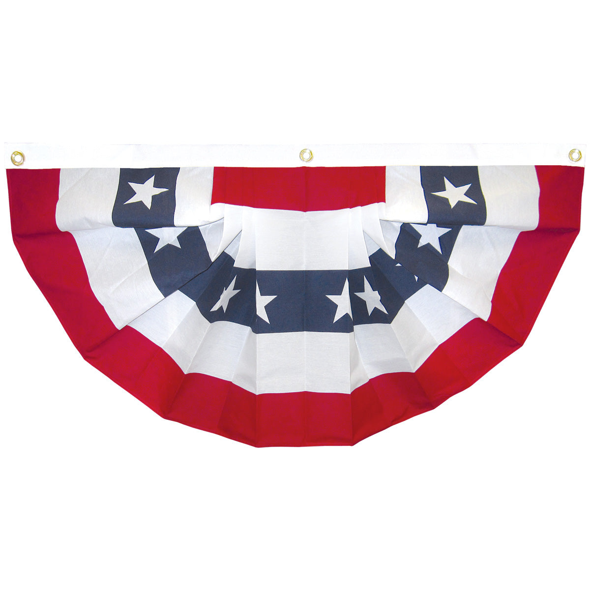 Pleated Fan (w/ Stars)