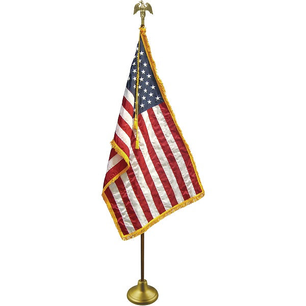 Deluxe U.S. Nylon Indoor/Parade Flag Set