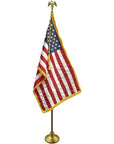 Deluxe U.S. Nylon Indoor/Parade Flag Set