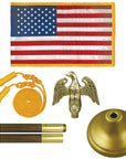 Deluxe U.S. Nylon Indoor/Parade Flag Set