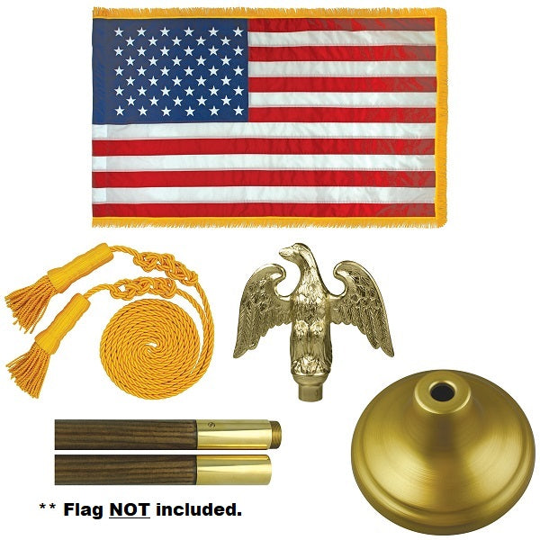 Deluxe Indoor/Parade Flag Set (w/o Flag)