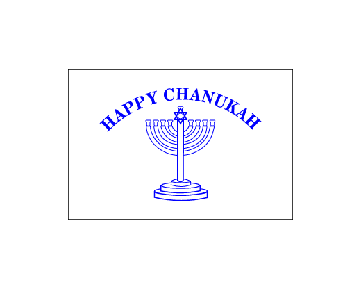 Happy Chanukah Flag