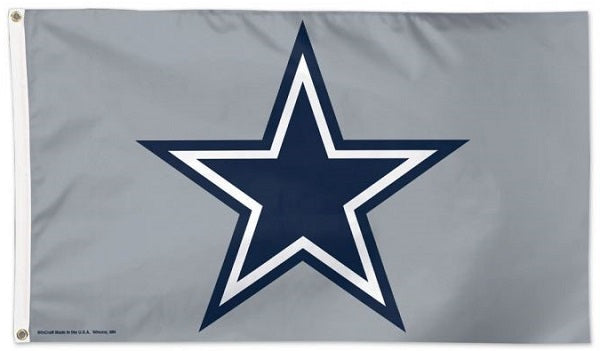 Dallas Cowboys Star Flag (Gray)