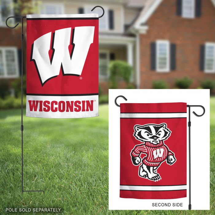 Wisconsin Badgers Garden Flag