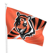 Cincinnati Bengals White Garden Flag and Flagpole Mount