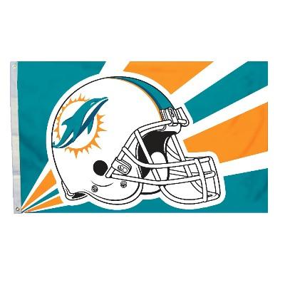 Miami Dolphins Helmet Flag