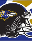 Baltimore Ravens Helmet Flag