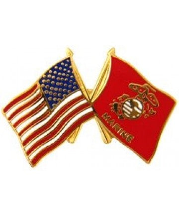 USA / USMC Flags Pin