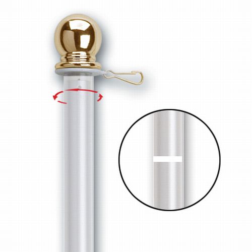 2-pc Spinning Flagpole