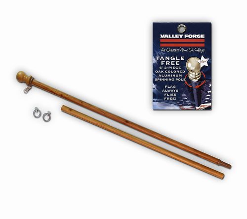 2-pc Spinning Flagpole