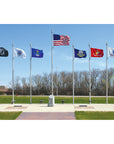 30' Internal Halyard-Winch Flagpoles