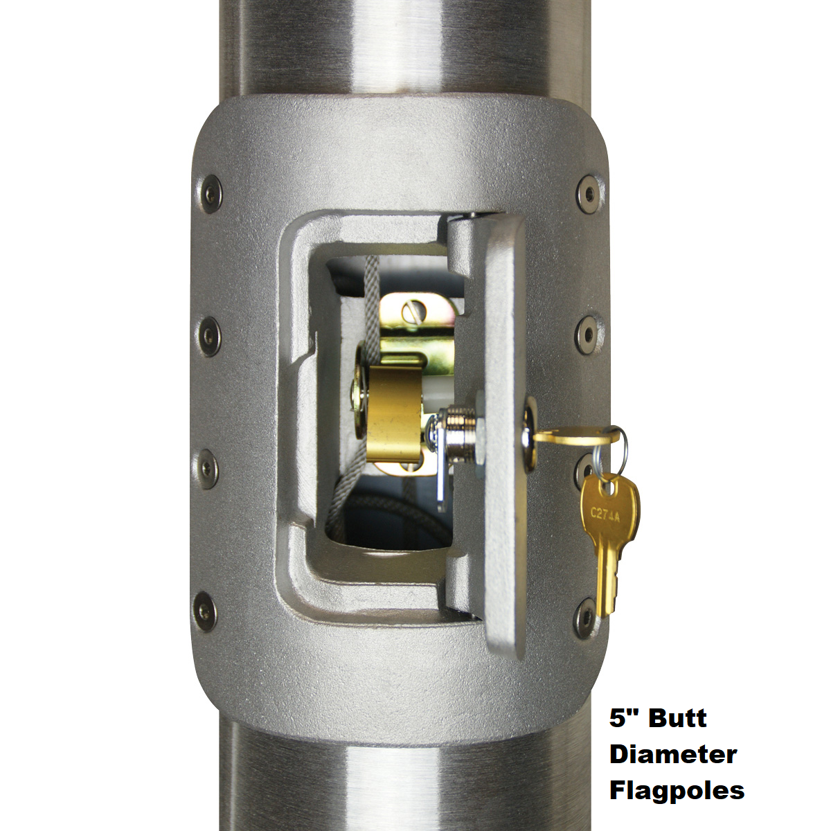 25' Internal Halyard Flagpoles (Cam Style)