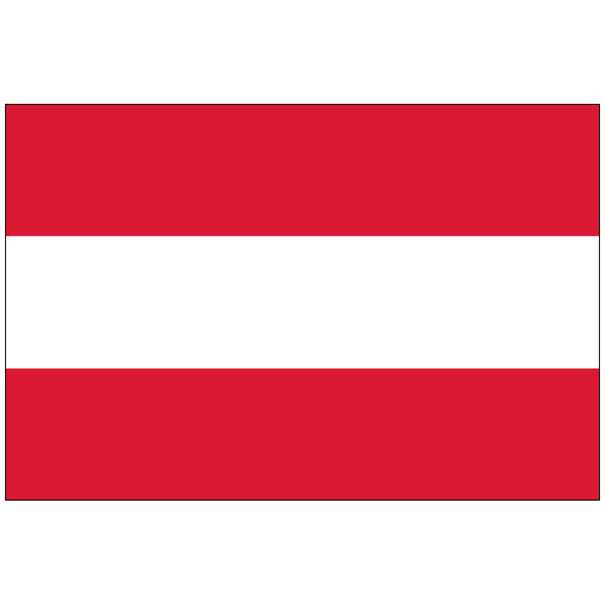 Austria (No Eagle) Flag