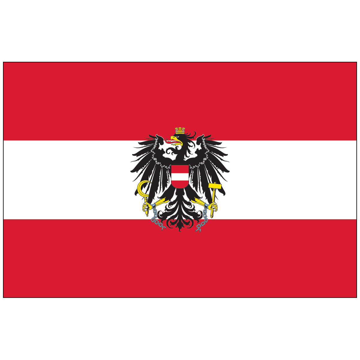 Austria Flag (w/ Eagle)