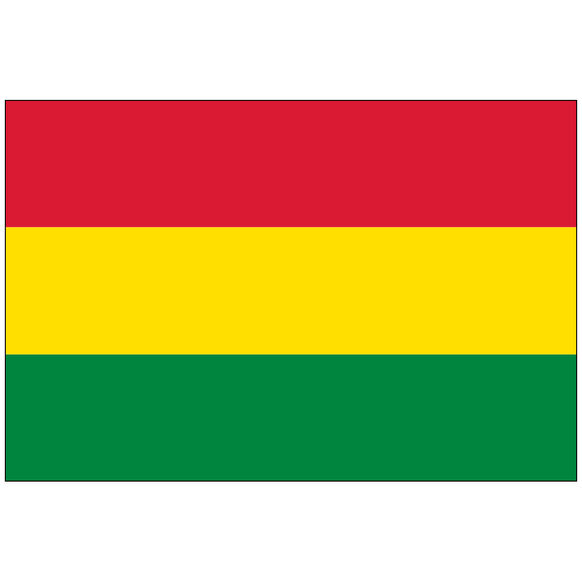 Bolivia Flag (No Seal)