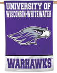 UW-Whitewater Warhawks Vertical Flag