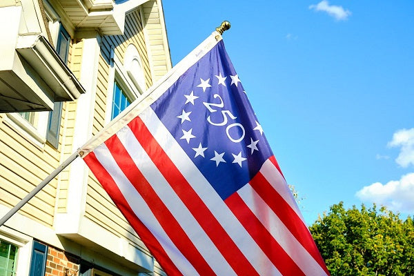 Betsy Ross 250th Banner Flag