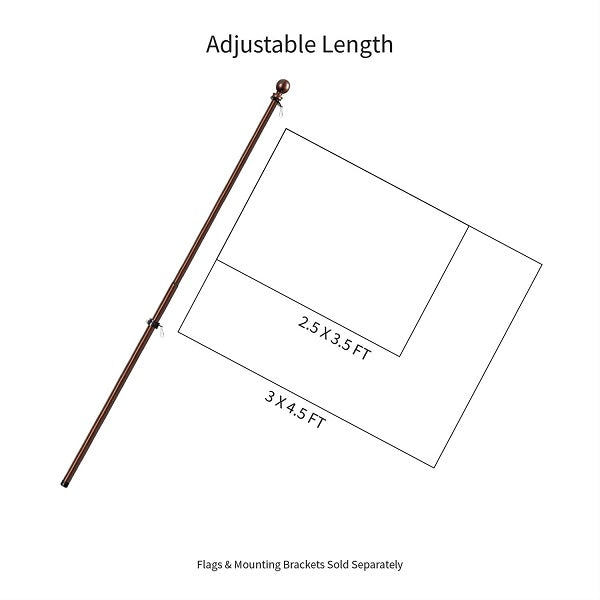 Extendable House Mount Flagpole