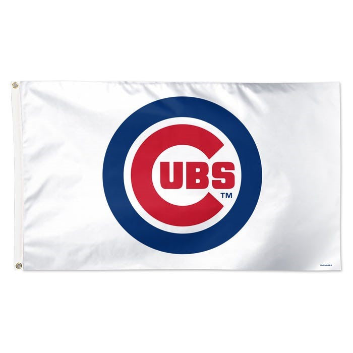 Cubs Logo Flag (White)