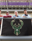 Bucks Logo Flag (Black)