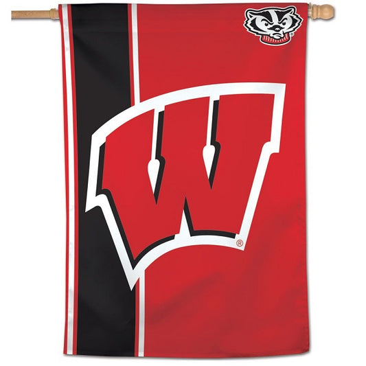 Badgers Stripe Vertical Flag