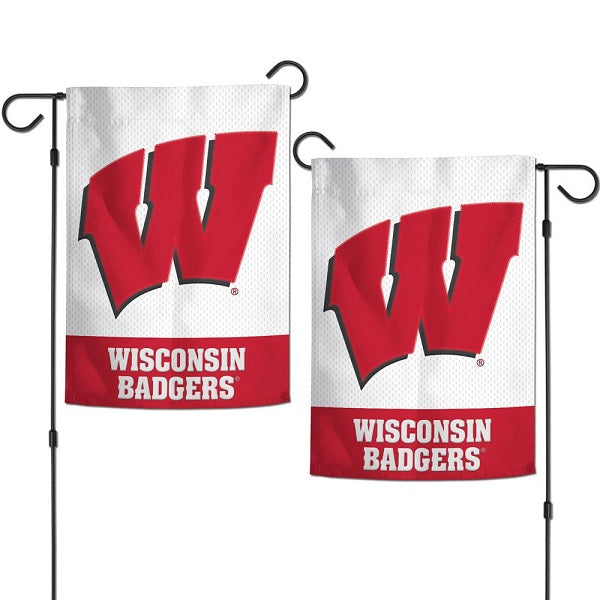 Badgers Applique Garden Flag