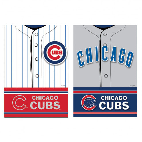 Cubs Foil &amp; Suede Banner Flag