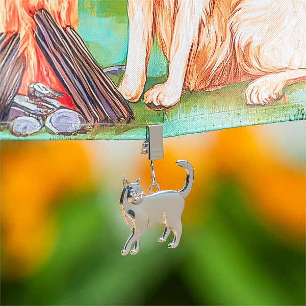 Garden Flag Weight (Cat)
