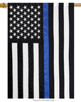 Thin Blue Line USA Banner Flag