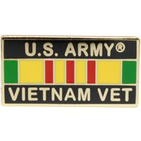 Vietnam Vet Pin - Army  (1-1/8")