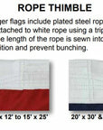 USA Flags w/ Reinforcement (Nylon)