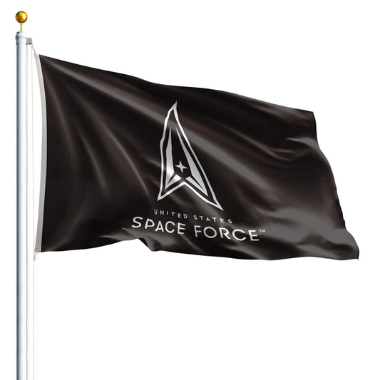 3' x 5' Space Force Flag - Black - Nylon