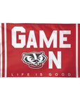 Badgers "Game On" Flag